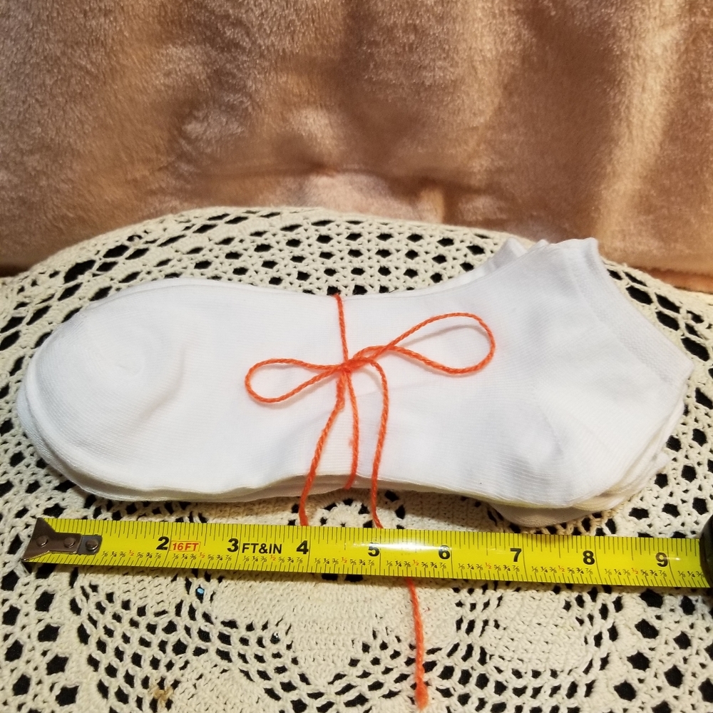 New set of 5 pair white socks